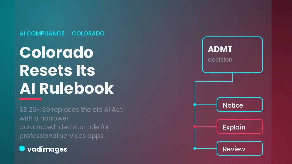 Colorado Just Rewrote Its AI Law: What SB 26-189 Means for Professional Services Web Tools