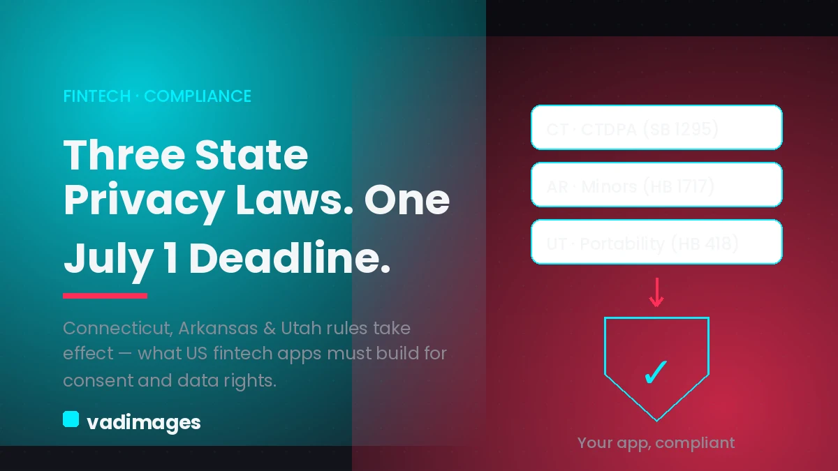 Connecticut’s New Privacy Law Narrows the GLBA Shield — What Fintech Apps Must Build Now