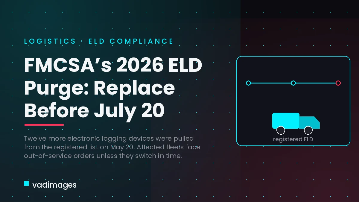 FMCSA’s 2026 ELD Purge: What Fleets Must Do Before July 20