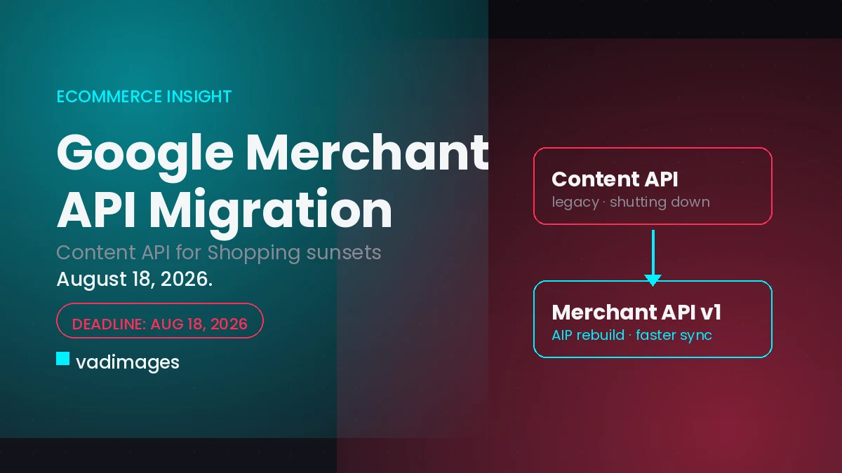 Google&rsquo;s Content API Shutdown: Migrate Your Store to the Merchant API Before August 18