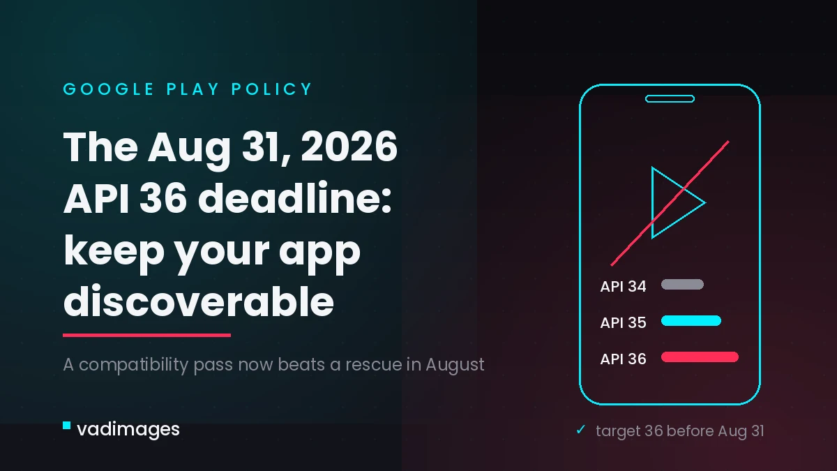Google Play&rsquo;s August 31 Deadline: Target API 36 or Your Logistics App Goes Invisible