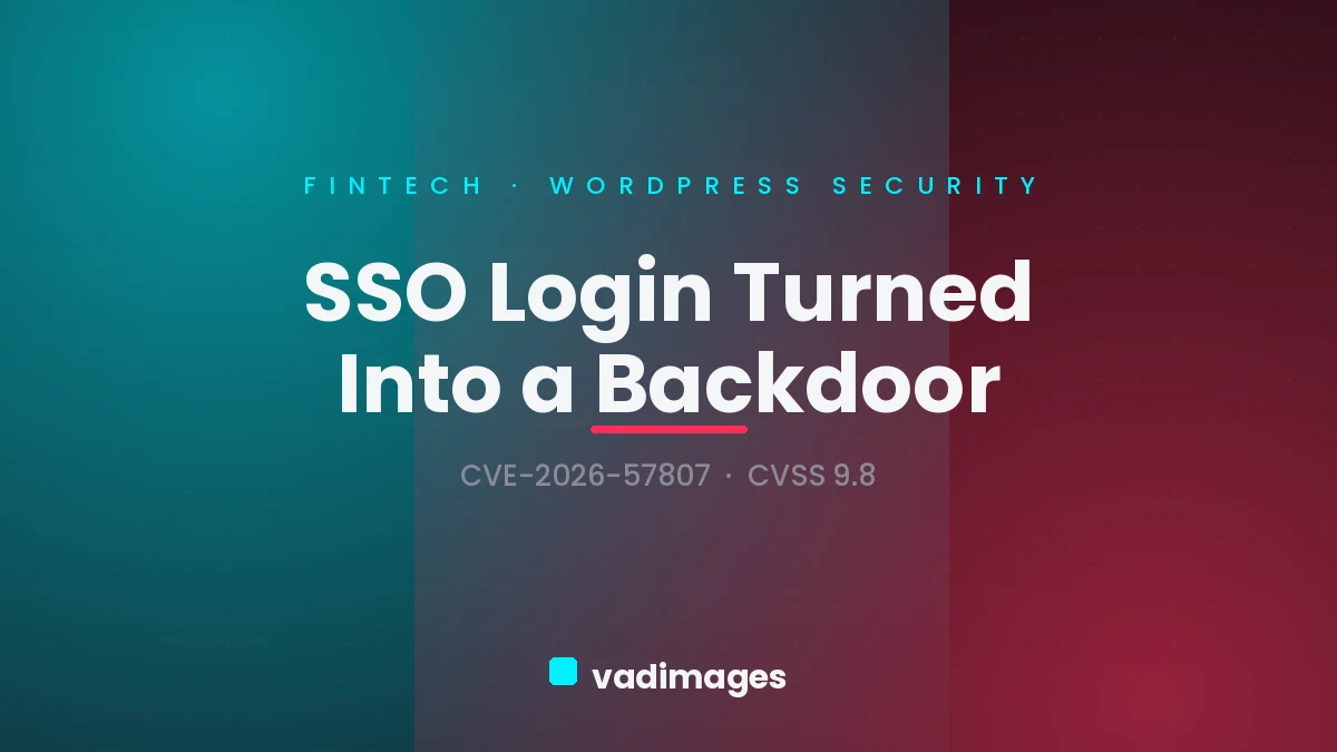 miniOrange OAuth SSO Flaw (CVE-2026-57807): Your WordPress Login Wall Is Wide Open