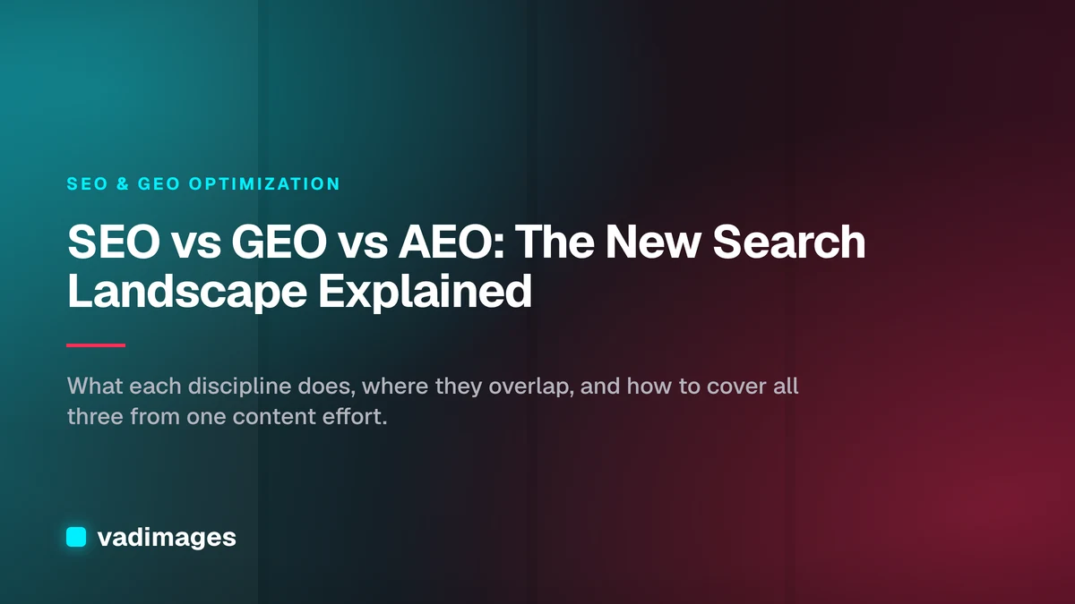 SEO vs GEO vs AEO: The New Search Landscape Explained