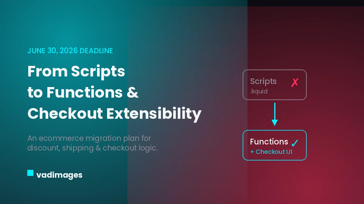 Shopify Scripts Shut Off June 30: An Ecommerce Migration Plan to Functions and Checkout Extensibility