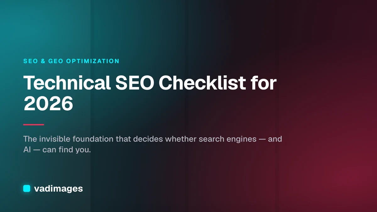Technical SEO Checklist for 2026