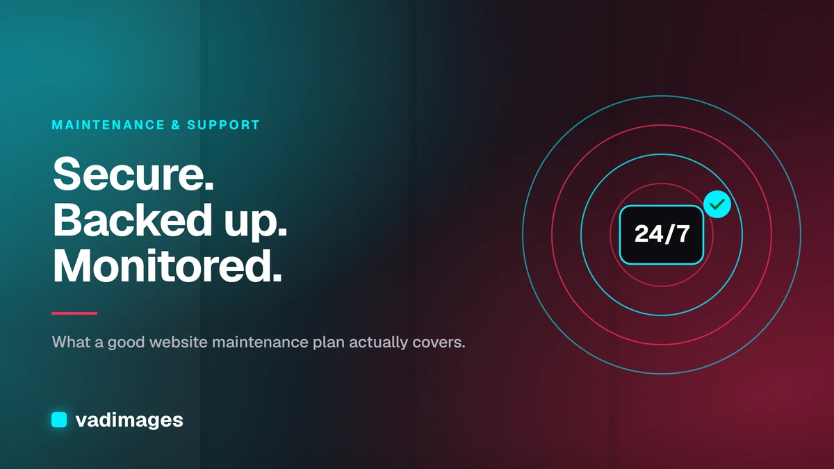 What a Good Website Maintenance Plan Covers