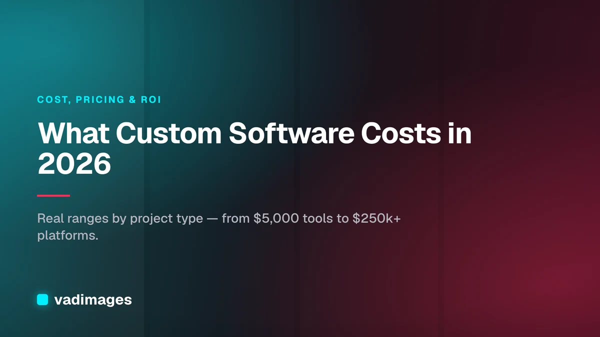 What Custom Software Costs in 2026: Real Ranges